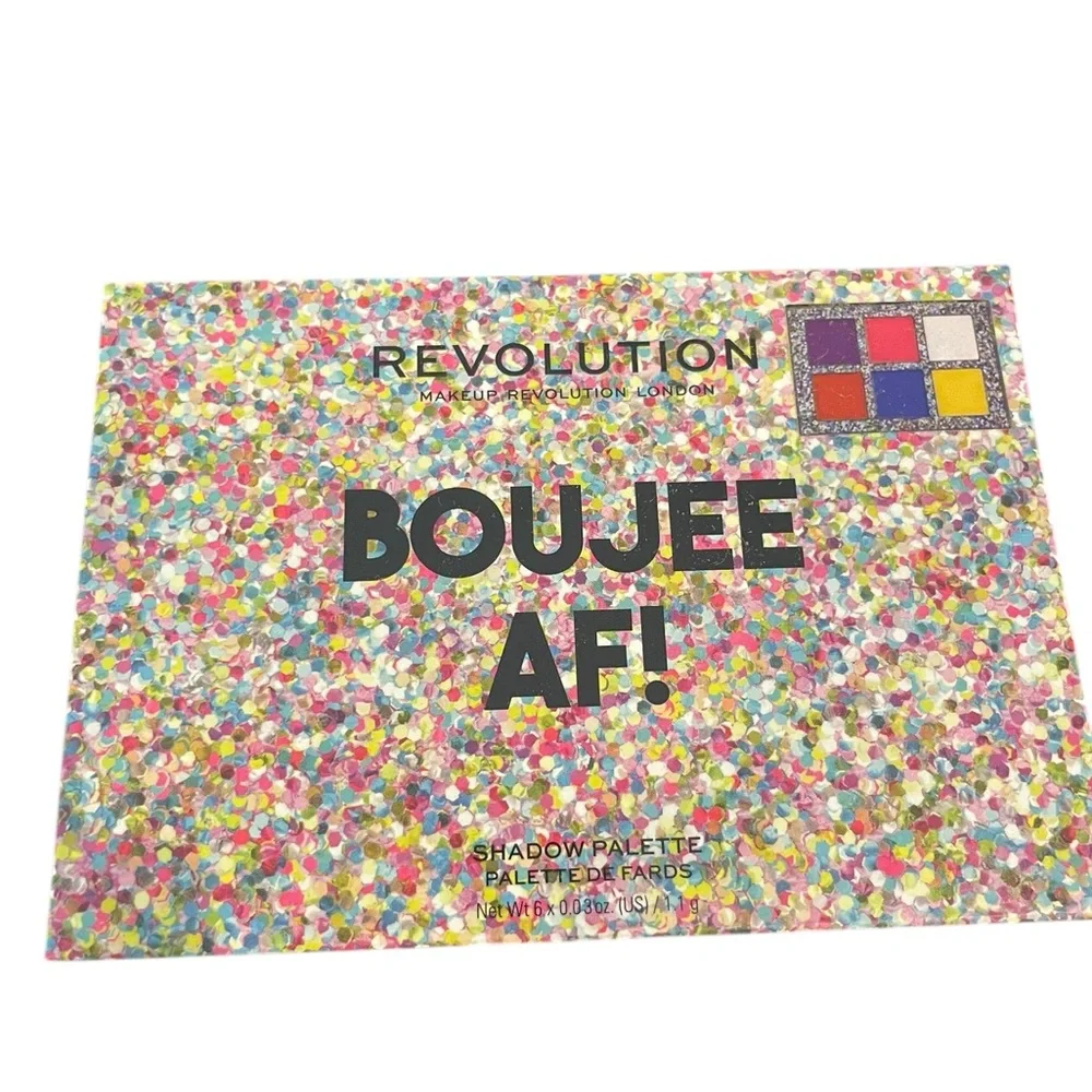 Make Up Revolution Boujee‎ AF Mini Neon Eye Shadow Palette New In Box Vegan CF